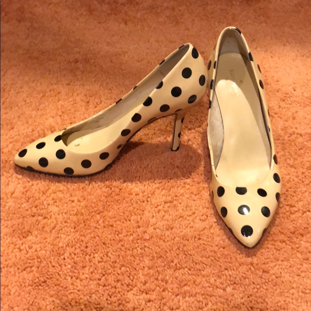 Kate Spade Polk a dot heels.